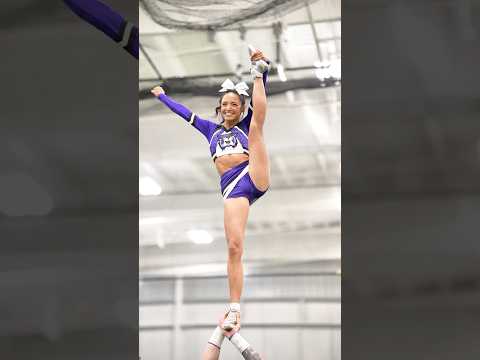 What doubles up must doubles down. #cheer #cheerleader