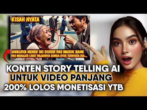 ASLI INI GAMPANG SIH‼️Cara Buat Konten Story Telling AI TANPA RIBET - Cocok Untuk Pemula