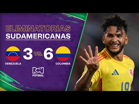 Resumen: Venezuela (3) vs. Colombia (6) | Eliminatorias 2026