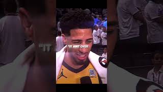 Tyrese Haliburton hit another game winner to take game one in the NBA finals 🏎️￼￼