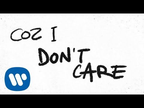 Ed Sheeran &amp; Justin Bieber - I Don&#39;t Care [Official Lyric Video]