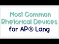 Exploring Common Rhetorical Devices in AP Lang