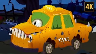 Scary Taxi + More Halloween Car Cartoon Videos For Kids