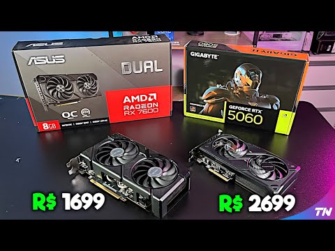 😱 SÓ ENGANA TROUXA! RTX 5060 vs AMD RX 7600 - Testes Completos Atualizados em 2025 no Ultra e Low!