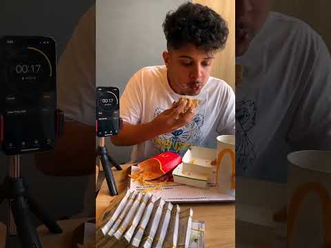 تحدي وجبة ماك في دقيقة 🥵🍔(20.000$)