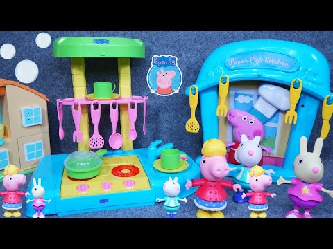 15 Minutes Satisfying with Unboxing Cute Peppa Pig Kitchen Playset, Park Playset | Review Toys