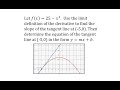 Understanding Tangent Lines and Derivatives