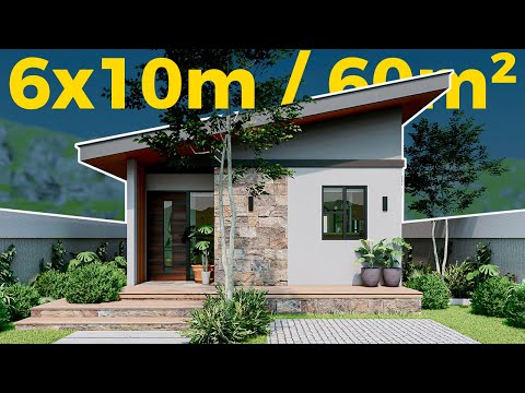 Casa 6x10 metros / Construcción y plano de una casa pequeña ⭐⭐⭐