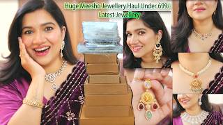 Huge Meesho Latest Jewellery Haul Under 699/Designer Jewellery Haul#fashion #meesho  #trending