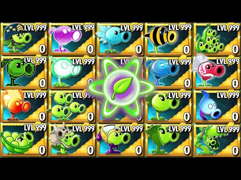 Pvz 2 - All Peashooters *3 Power Up Vs All Zombies - Which Pea Plant Will Win?