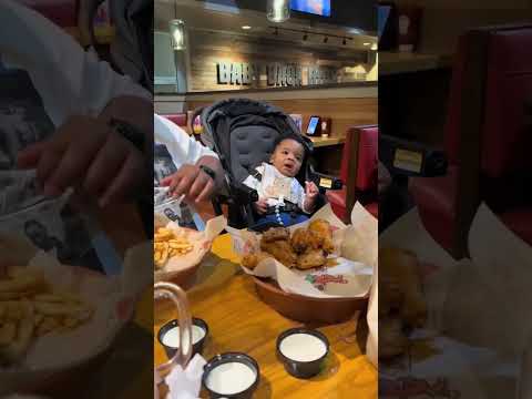 Babies really are strong he was holding on to his shirt pretty tight 🤣 #funny #viralvideo #shorts