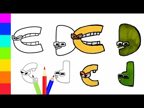 Arts draw Alphabet lore but they are original and small C & D / Hand drawn art alphabet lore
