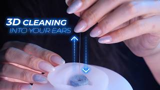 ASMR Cleaning Deep Into Your Ears with 3D Brain Penetrations (No Talking)