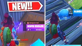 new scoped revolver gameplay glider redeploy item in fortnite fortnite - fortnite quinjet glider