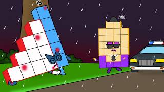 Fellow police officer injured, Numberblocks 15 - Numberblocks fanmade coloring story