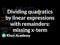 Algebraic Long Division Concepts
