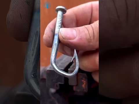 Orang ini Membuat Pancing Dari Paku #kreatif #mancing #inovasi