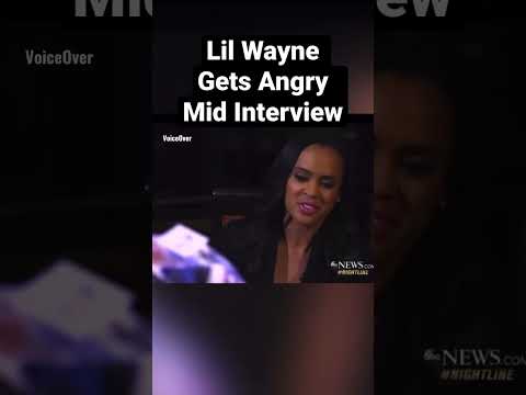 Lil Wayne gets mad during ￼interview ??????????????????????‍♂️
