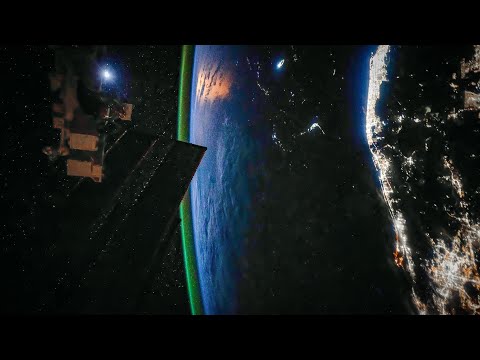 ISS Timelapse - Florida Moonrise, Brazilian Starlink (20 May 2025)