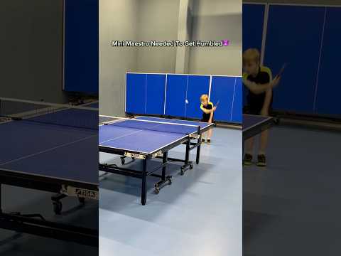 Humbling Mini Maestro😎 #tabletennis #pingpong