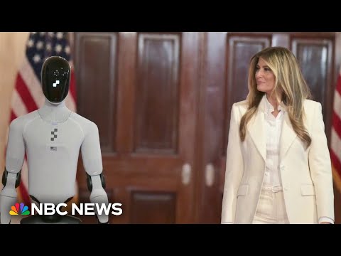 YouTube video thumbnail: Viral Robot Appearances on the Rise as White House Hosts Humanoid Robot