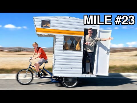 ¡Viaje por carretera en una Casa-Bici Casera!
