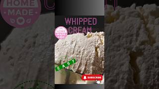 EASIEST WHIPPED CREAM AT HOME #asmr #asmrfood #viral #easyrecipe #fypシ #howto #shorts #cream