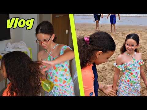 VLOG - MASSILYA la COIFFEUSE - JOURNEE avec NOUS - PLAGE...