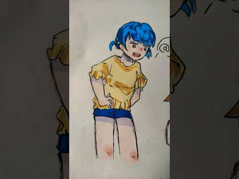 Có lần tôi la thằng em 2 tủi 🥺💦 #art #trending #drawing #xuhuong #trend #draw #kinhdi