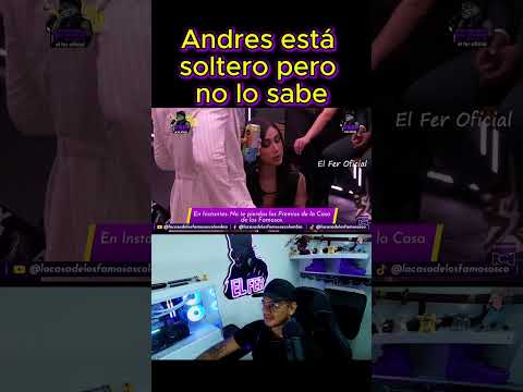 Andres está soltero pero no lo sabe ,en la casa de los famosos 2026 ¿Ustedes qué opinan?