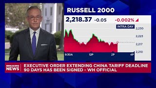 Trump signs executive order extending China tariff deadline by 90 days