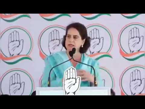 राहुल प्रियंका का जोरदार भाषण लाइव