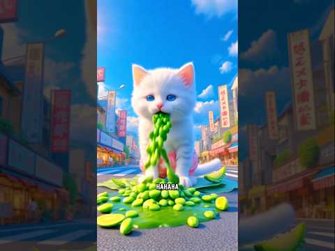 Cute cat doesn't like to eat bitter melon #NekoAI.4rt #catvideos #catshorts #catlovers #funnycats