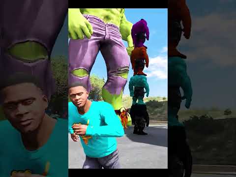 T-REX HULK In GTA 5 Part-47 💥 #doraemon #shinchan #nobita #shorts #shortvideo
