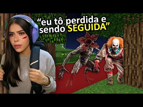 TEM UM MONSTRO E UM PALHAÇO ATRÁS DE MIM ÁS 3:00 DA MADRUGADA NO MINECRAFT