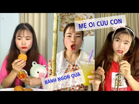 tổng hợp video sieuu hài hước vui nhộn,đứa em tham ăn chân gà và điều ước của chị.