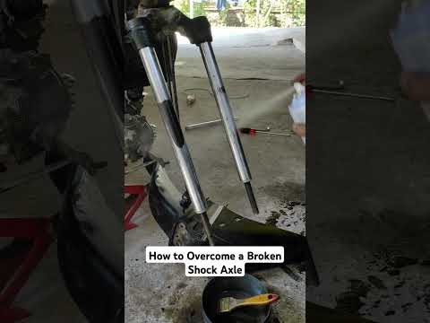 How to Overcome a Broken Shock Axle #shorts #mekanik #motor #bengkel