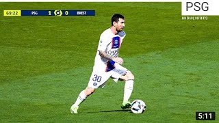 Lionel Messi was Unstoppable Vs Brest 22-23