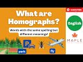 Exploring the World of Homographs