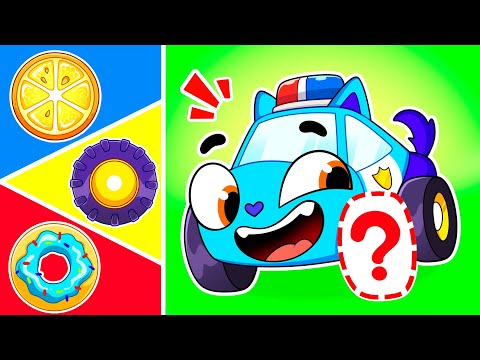 Wheels On The Police Car 🚓🚨| Funny Songs for Kids by Baby Cars😺