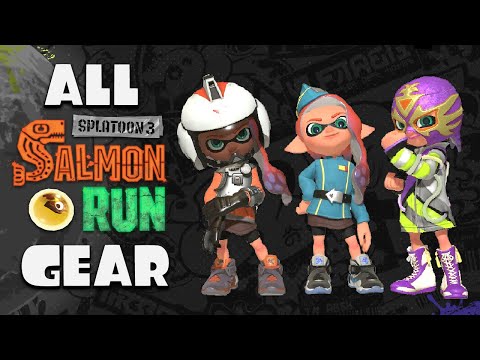 Splatoon 3 -  ALL Salmon Run Gear EVER! - Checklist