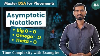 #4 Asymptotic Notations (O, Ω, Θ) with Examples || Time Complexity and Big O Notation