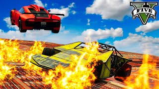 GTA V Online: CORRIDA VAI e VOLTA NA PISTA COM O CHÃO CHEIO DE FOGO!