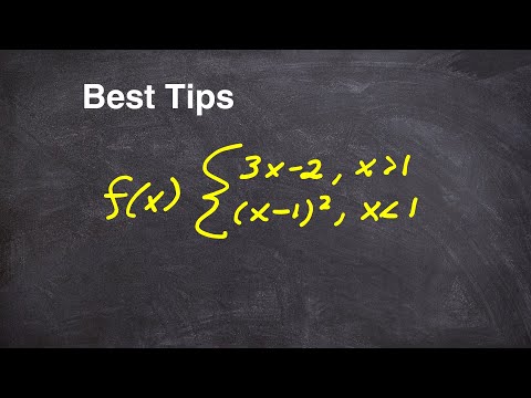 Two Tips You Can Follow For Piecewise Functions