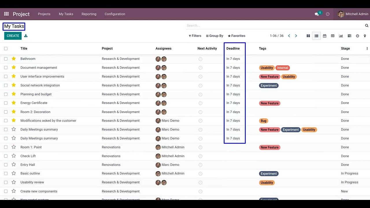 All In One Project Management System | Odoo Apps Feature #management #odoo #odoo16 | 9/1/2022

This #odooapps helps user to manage project for all need. --- User can create #subtask for a task, User can start, pause and stop ...