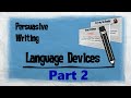 Persuasive Writing Techniques and Devices