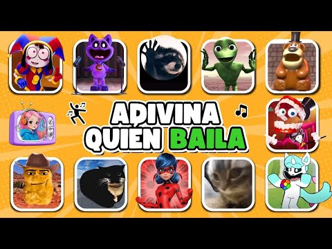 ADIVINA QUIÉN BAILA 🎶Quién baila mejor💃 Chipi Chipi, Pomni, CatNap, Lady Bug, Freddy Fazbear, Pedro