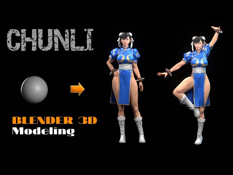 Chunli - Blender Character modeling - Animation