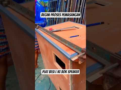 Begini proses pemasangan besi L ke bok speaker#begini #proses #cara #pemasangan #ternyata #tukangbok