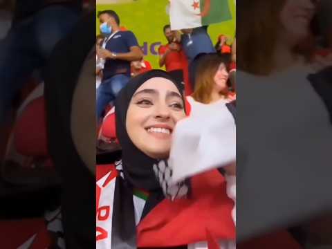 GADIS TRIBUN ARABSAUDI FANS KOLABORASI BERSAMA GADIS MAROKO SUPORTER #shorts